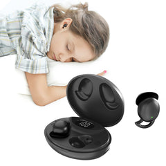 IFECCO S13-Black Invisible Sleep Earbuds - Small Wireless Sleep Headphones for Side Sleepers,Comfortable Blocking Noise,IPX6 Waterproof Wireless Headphones for Sleeping (Black)