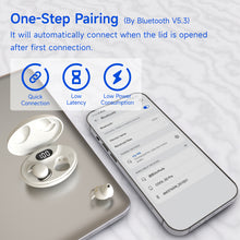 Load image into Gallery viewer, IFECCO Invisible Sleep Earbuds Bluetooth - Small Sleep Headphones for Side Sleepers,Sleeping Earbuds Noise Cancelling,IPX6 Waterproof Wireless Tiny Headphones for Sleeping,Sport