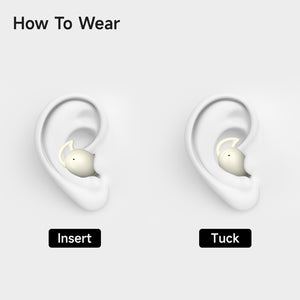 IFECCO Invisible Sleep Earbuds Bluetooth - Small Sleep Headphones for Side Sleepers,Sleeping Earbuds Noise Cancelling,IPX6 Waterproof Wireless Tiny Headphones for Sleeping,Sport
