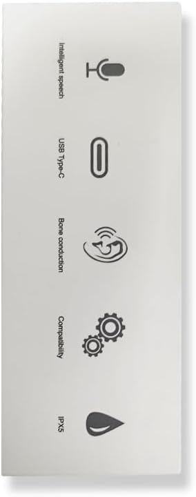 IFECCO Bone Conduction Headphones Bluetooth 5.4 - Wireless Open Ear Headphones with Mic,IPX5 Waterproof Bone Conduction Earbuds 10H Playtime for Cycling Running Hiking Bicycle