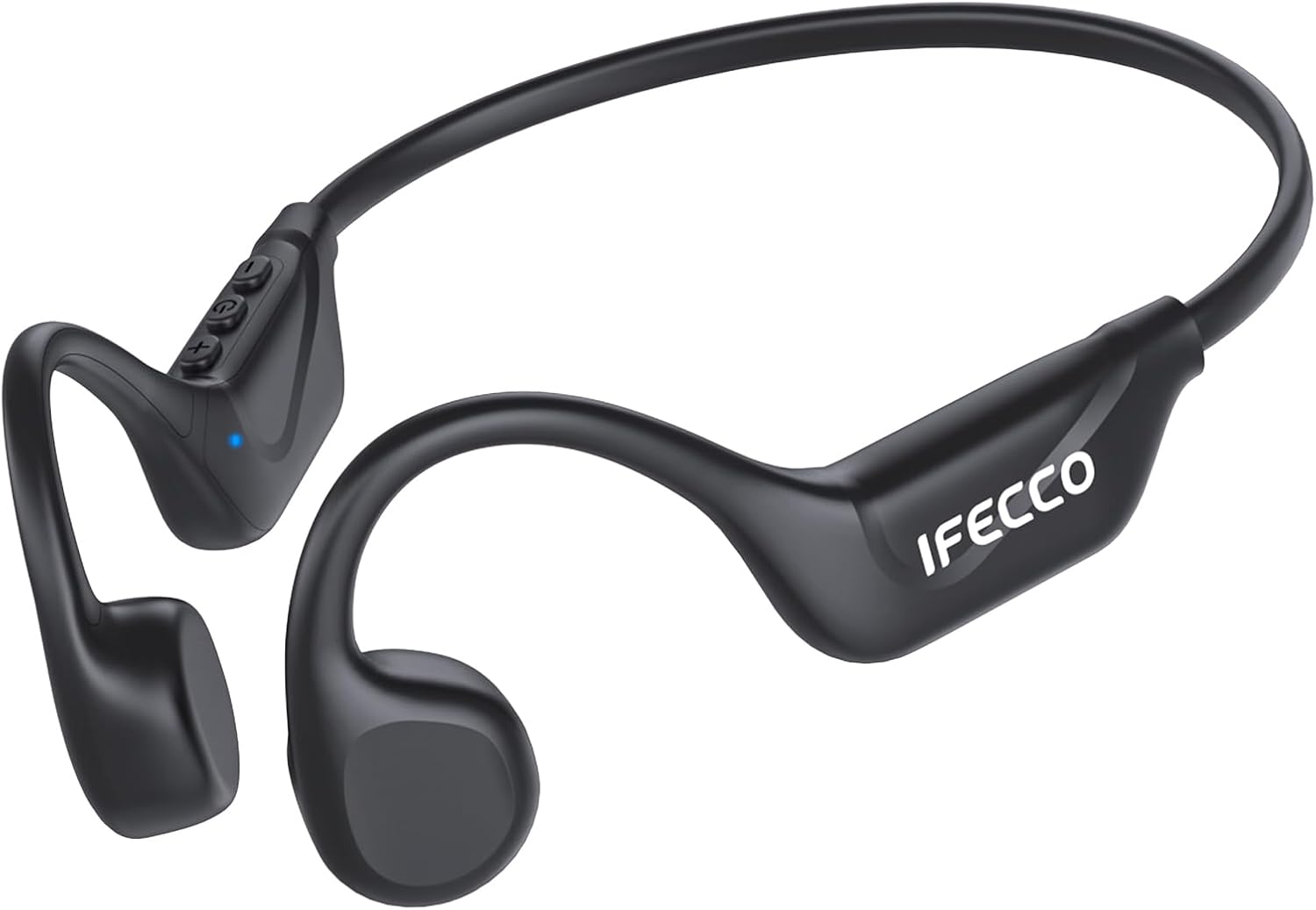 IFECCO Bone Conduction Headphones Bluetooth 5.4 - Wireless Open Ear Headphones with Mic,IPX5 Waterproof Bone Conduction Earbuds 10H Playtime for Cycling Running Hiking Bicycle