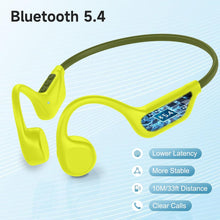 Load image into Gallery viewer, IFECCO Bone Conduction Headphones Bluetooth 5.4 - Wireless Open Ear Headphones with Mic,IPX5 Waterproof Bone Conduction Earbuds 10H Playtime for Cycling Running Hiking Bicycle