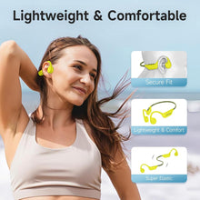 Load image into Gallery viewer, IFECCO Bone Conduction Headphones Bluetooth 5.4 - Wireless Open Ear Headphones with Mic,IPX5 Waterproof Bone Conduction Earbuds 10H Playtime for Cycling Running Hiking Bicycle