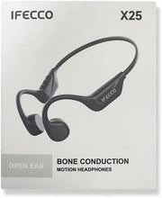 Load image into Gallery viewer, IFECCO Bone Conduction Headphones Bluetooth 5.4 - Wireless Open Ear Headphones with Mic,IPX5 Waterproof Bone Conduction Earbuds 10H Playtime for Cycling Running Hiking Bicycle