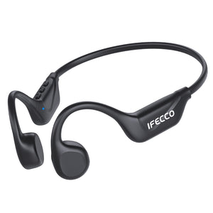 IFECCO Bone Conduction Headphones Bluetooth 5.4 - IPX5 Waterproof Bone Conduction Earbuds with Mic,Open Ear Wireless Sport Headphones for Cycling Running Hiking