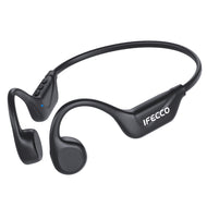 IFECCO Bone Conduction Headphones Bluetooth 5.4 - IPX5 Waterproof Bone Conduction Earbuds with Mic,Open Ear Wireless Sport Headphones for Cycling Running Hiking