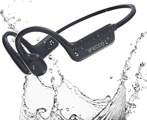 IFECCO Waterproof Headphones for Swimming Bone Conduction Headphones Bluetooth 5.4,IP68 Waterproof Earbuds Underwater,Open Ear Earbuds with 32G MP3 for Swimming Cycling Running
