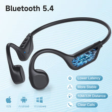 Load image into Gallery viewer, IFECCO Bone Conduction Headphones Bluetooth 5.4 - IPX5 Waterproof Bone Conduction Earbuds with Mic,Open Ear Wireless Sport Headphones for Cycling Running Hiking