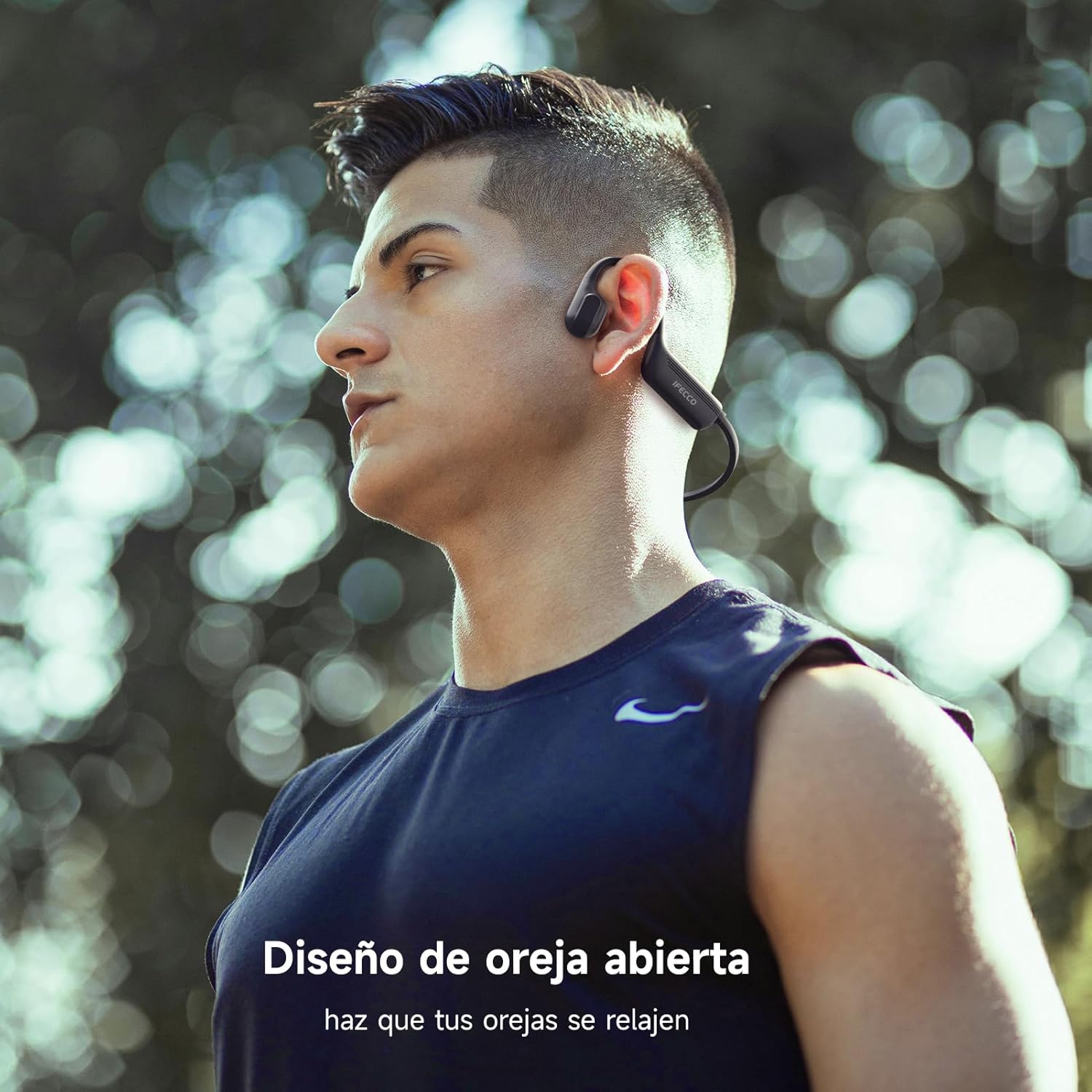 IFECCO Waterproof Headphones for Swimming Bone Conduction Headphones Bluetooth 5.4,IP68 Waterproof Earbuds Underwater,Open Ear Earbuds with 32G MP3 for Swimming Cycling Running