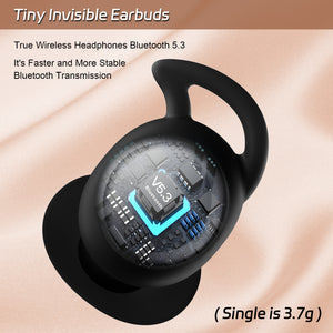 IFECCO Invisible Sleep Headphones Bluetooth - Small Wireless Sleep Earbuds for Side Sleepers,Sleepbuds Comfortable Noise Blocking,IPX6 Waterproof Wireless Tiny Headphones for Sleeping,Sport